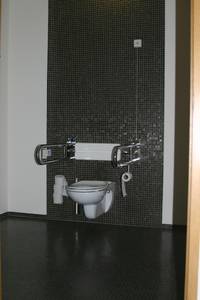 Behindertentoilette WC-Sitz